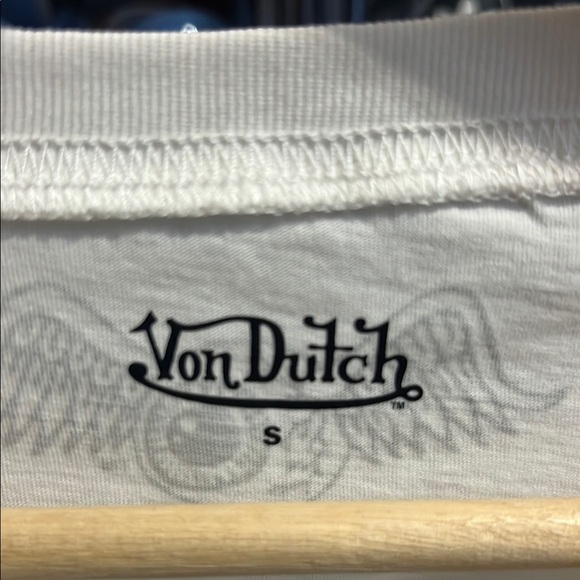 Von Dutch White Short Sleeve Tee - Picture 3 of 6
